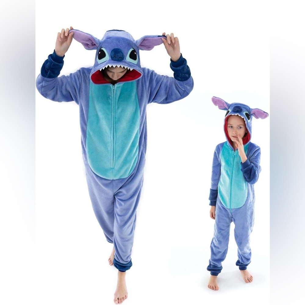 Toddler 4T Lilo & Stitch Onesie Pajamas Cosplay One Piece Halloween Costume